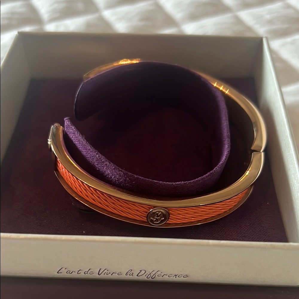Charriol Gold Bangle Bracelet - Picture 3 of 15